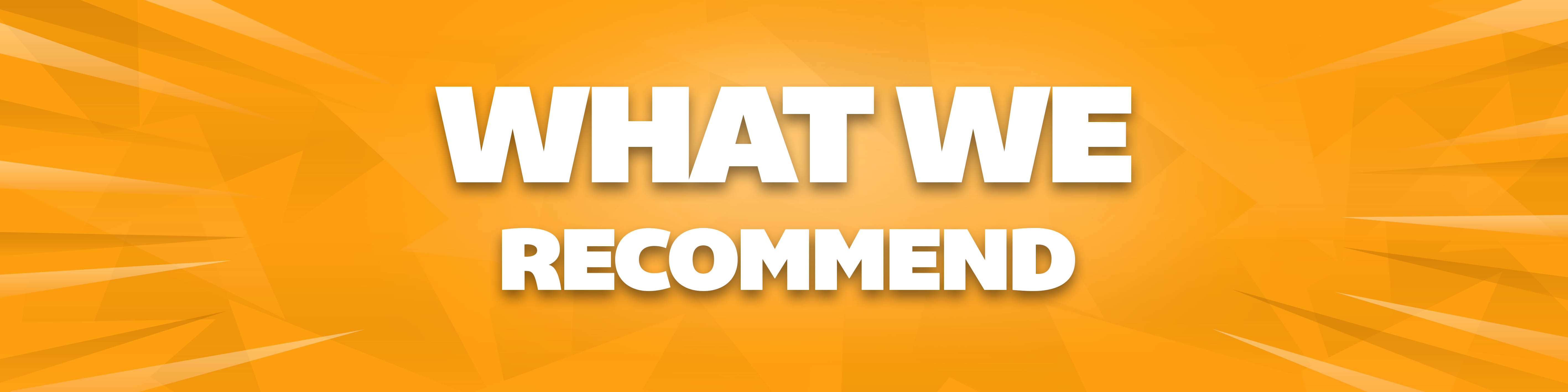 What We Recommend