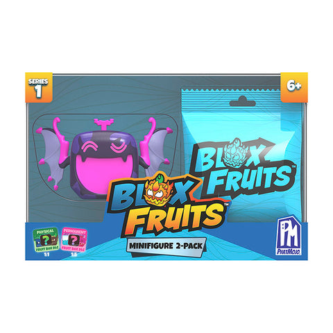 BLOX FRUITS - Mystery Fruit Minifigure 2-Pack (Two 1.5 Figures, Serie