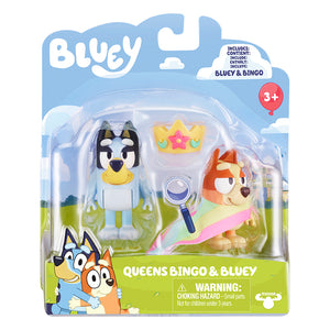 Bluey Series 5 Figure 2Pk - Queen Bluey & Bingo