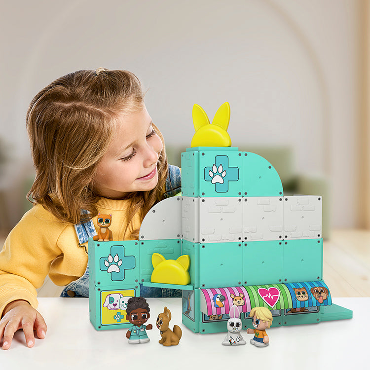 Tile Town Pet Vet Magnetic Tile Construction Set