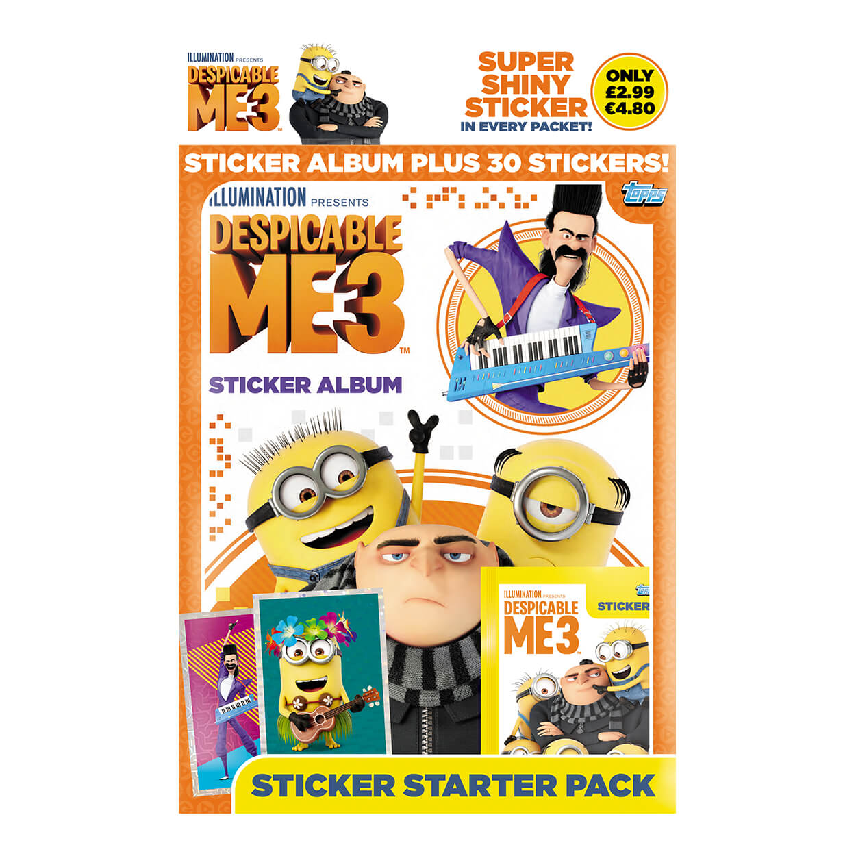 DM3STSP - Despicable Me 3 Sticker Collection Starter Pack - Click Distribution (UK) Ltd
