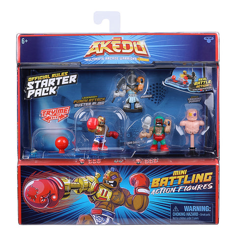 Akedo 14242 Ultimate Arcade Warriors Starter Pack Mini Battling